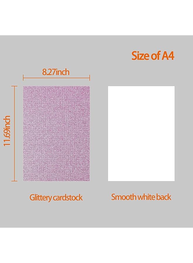 إيروريكس ورق مقوى لامع 20 ورقة 20 لونًا ورق مقوى A4 فاخر لامع ملون لمشاريع فنية DIY وحفلات الزفاف وأعياد الميلاد وتغليف صناديق الهدايا 250 جرامًا لكل متر مربع - Image 2