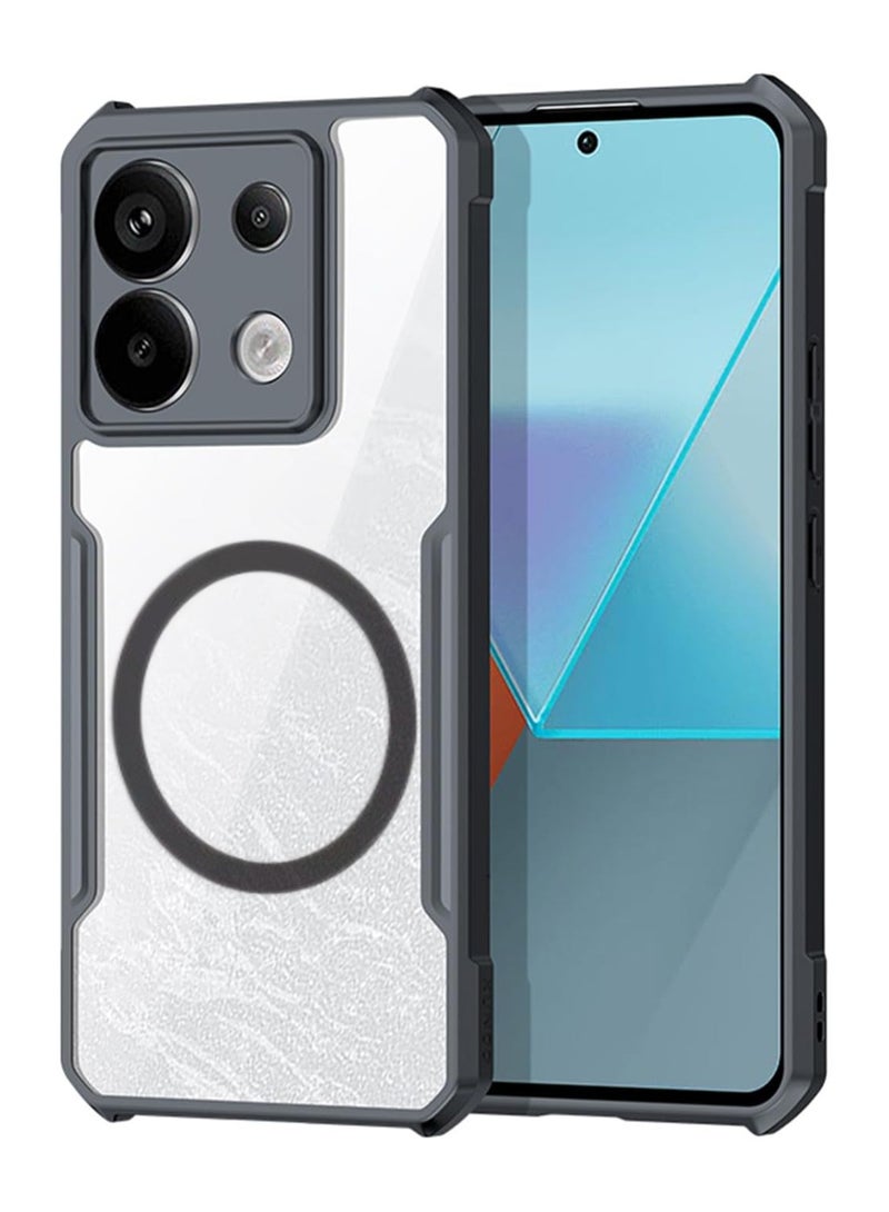 غطاء حماية لجهاز ريدمي نوت 13 برو عالي الجودة، غطاء خلفي مع واقي يدعم الشحن المغناطيسي - Image 1