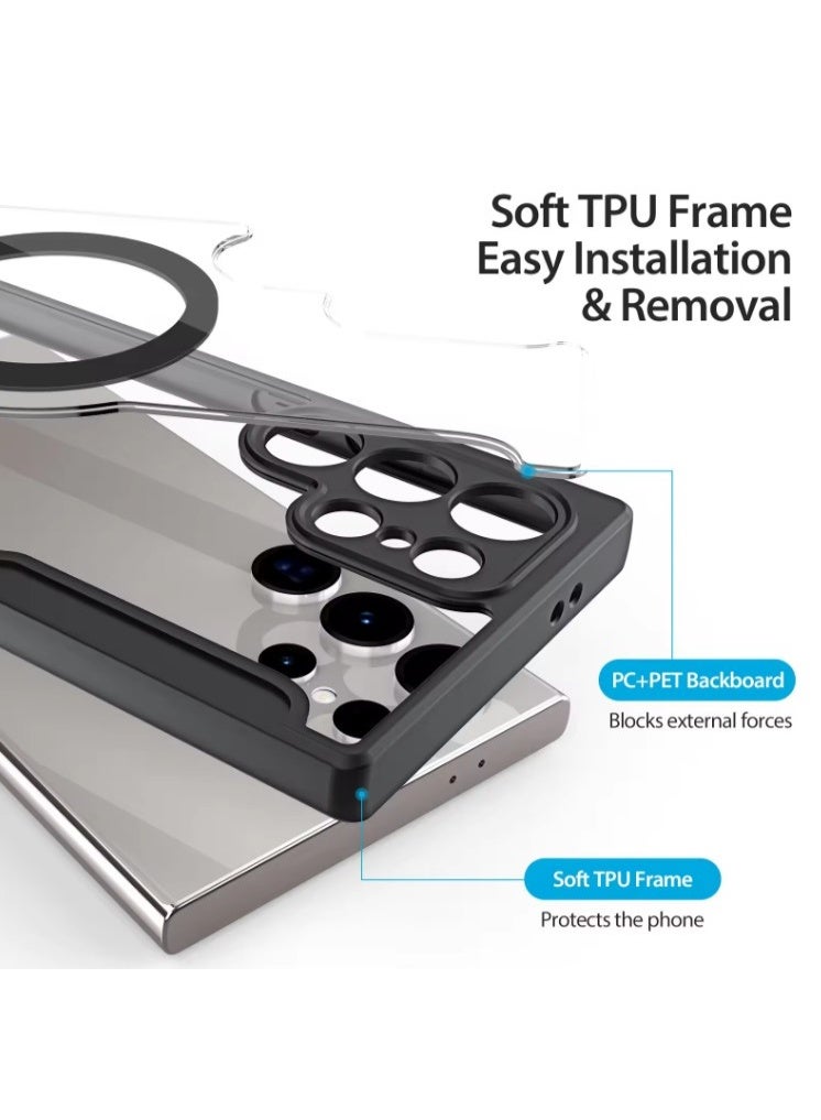 غطاء حماية لجهاز ريدمي نوت 13 برو عالي الجودة، غطاء خلفي مع واقي يدعم الشحن المغناطيسي - Image 3