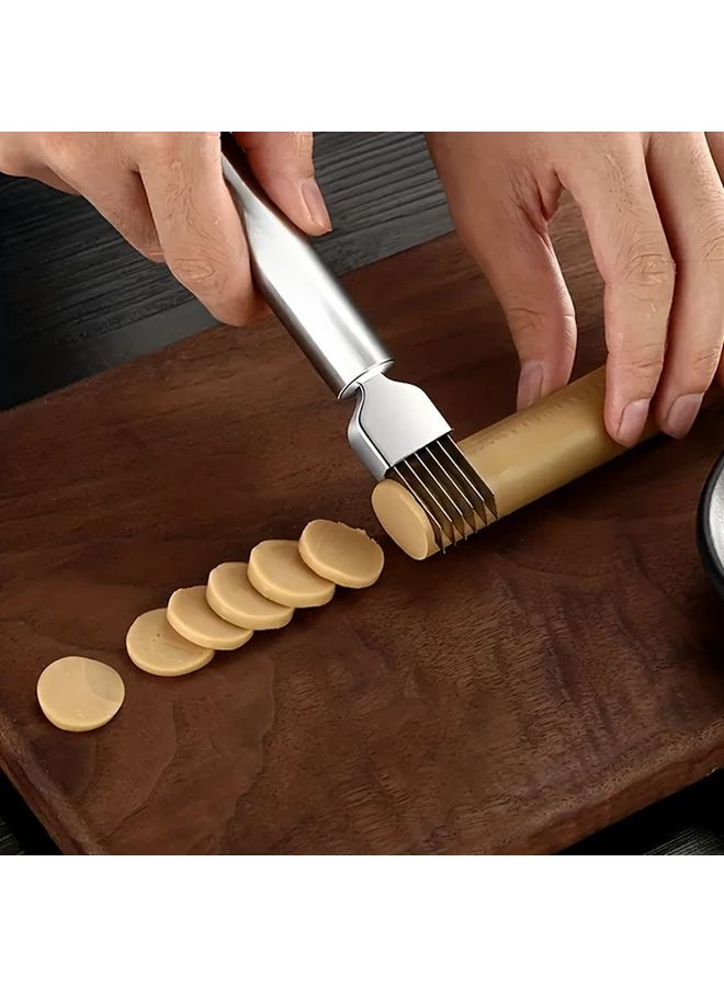 1pc Multifunctional Stainless Steel Onion Cutter 6 Piece Set Vegetable Slicer Chives Knife Home Kitchen Tool Chopping And Slicing - Image 2