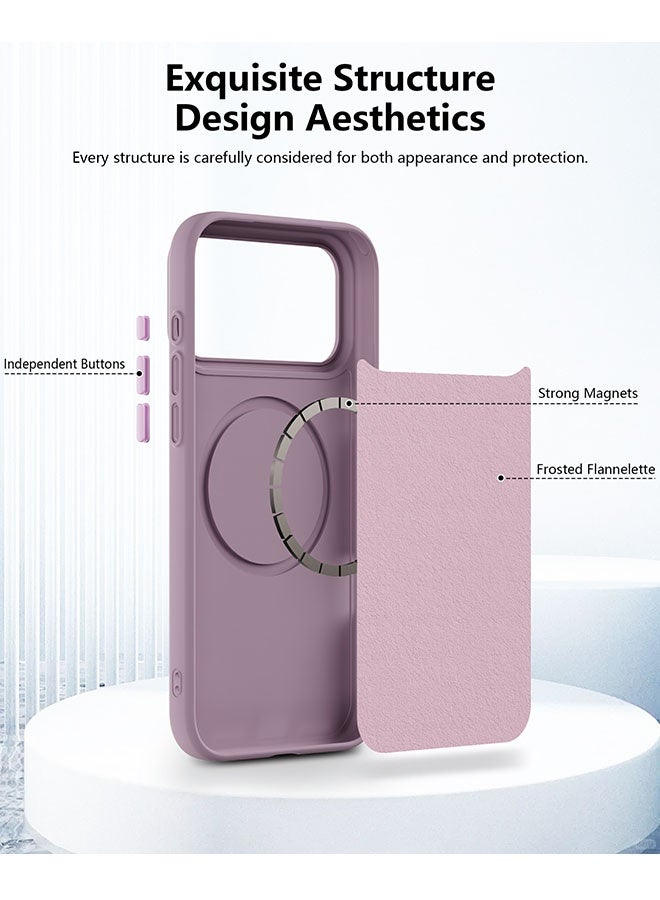 ليدين جراب ذو ملمس جلدي لهاتف آيفون 17 برو ماكس (6.9 بوصة)، مصنوع من مادة TPU رفيعة مع حلقة مغناطيسية، مزود بواقي ماص للصدمات، وحافة مرتفعة للكاميرا، ومقبض مانع للانزلاق، ومتوافق مع واقيات الشاشة. - Image 3