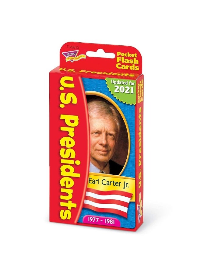 Trend Enterprises US Presidents Pocket Flash Cards - Image 1