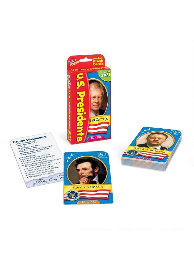 Trend Enterprises US Presidents Pocket Flash Cards - Image 2