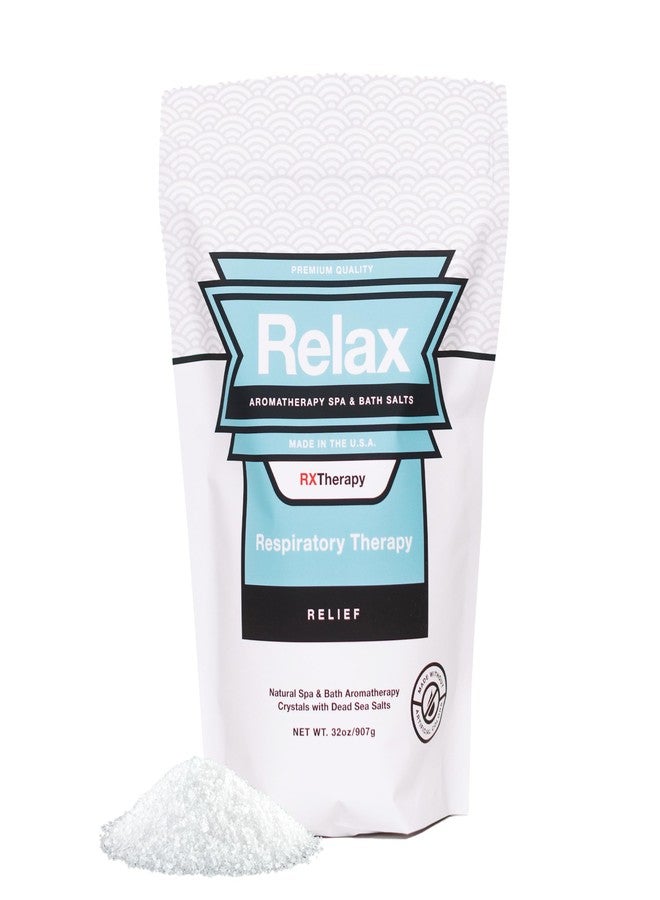 ريلاكس سبا آند باث، أملاح إبسوم وأملاح البحر الميت، أملاح استحمام عطرية لحوض الاستحمام الساخن أو حوض الاستحمام أو المنتجع الصحي، معززة بالمغنيسيوم، علاج تنفسي - Image 1