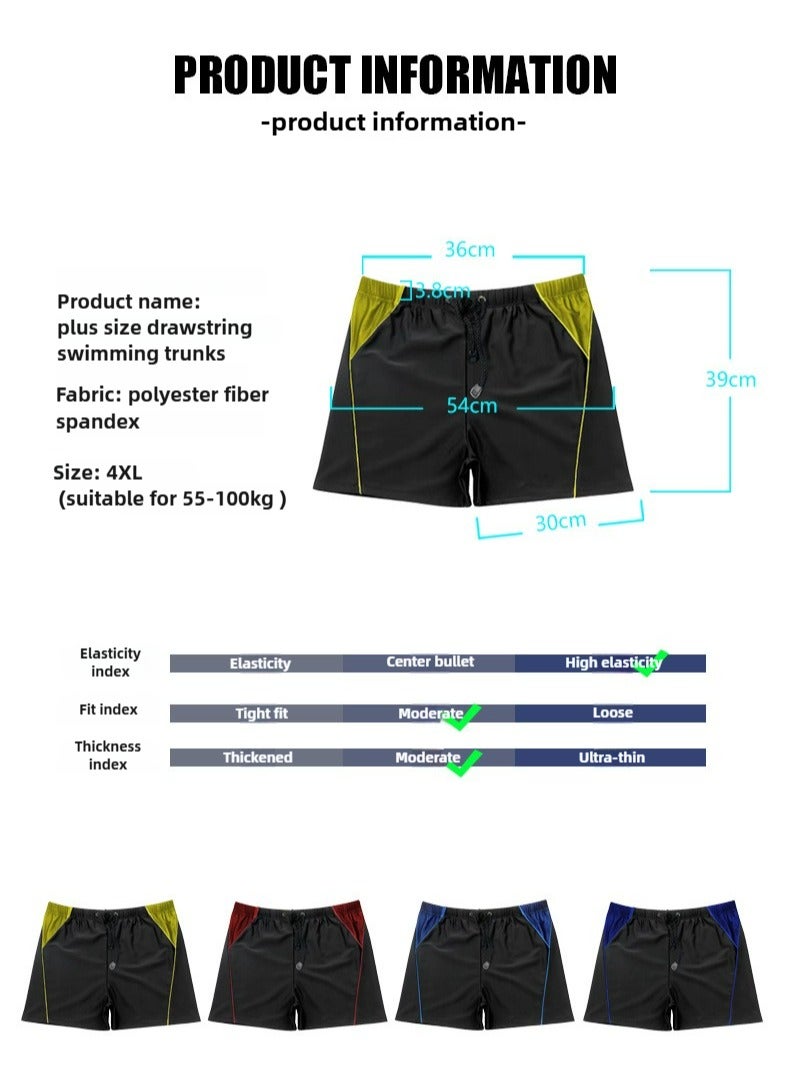 شورت سباحة رجالي مقاس كبير 4XL فضفاض وسريع الجفاف للسباحة والرياضة  - Image 5