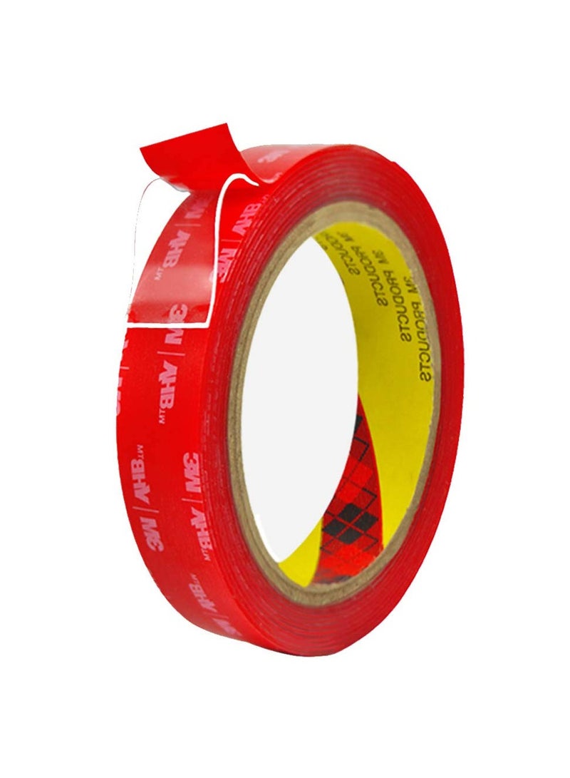 SYOSI SYOSI Double Sided Tape, 0.98In x 9.8Ft Clear Mounting Tape, Heavy Duty Mounting Tape, Transparent Waterproof Double Sided Tape for Car Home Office Decor  - Image 1