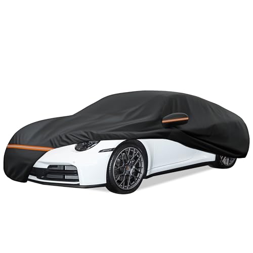 Amooca Car Covers Custom Fit for Porsche 911 (1998-2025) Waterproof Sun-Proof All Weather for Automobiles Snow Cover 420D with Door Zipper Cotton Lining - Image 1