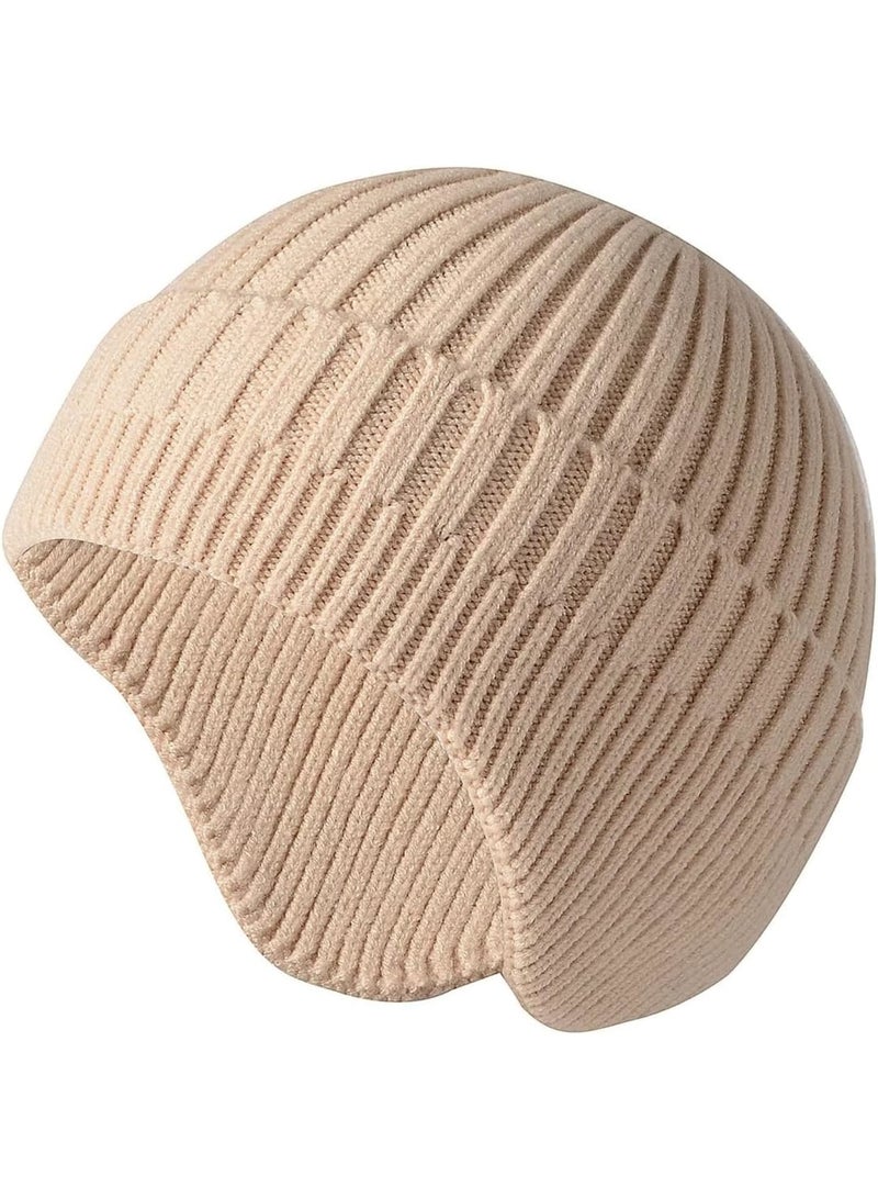 SOLARAE قبعة شتوية للنساء والرجال، 2 قطعة قبعات شتوية للرجال والنساء، مصنوعة من الصوف السميك مع بطانة دافئة، قبعة دافئة وعصرية للتزلج، 2 لون - Image 2