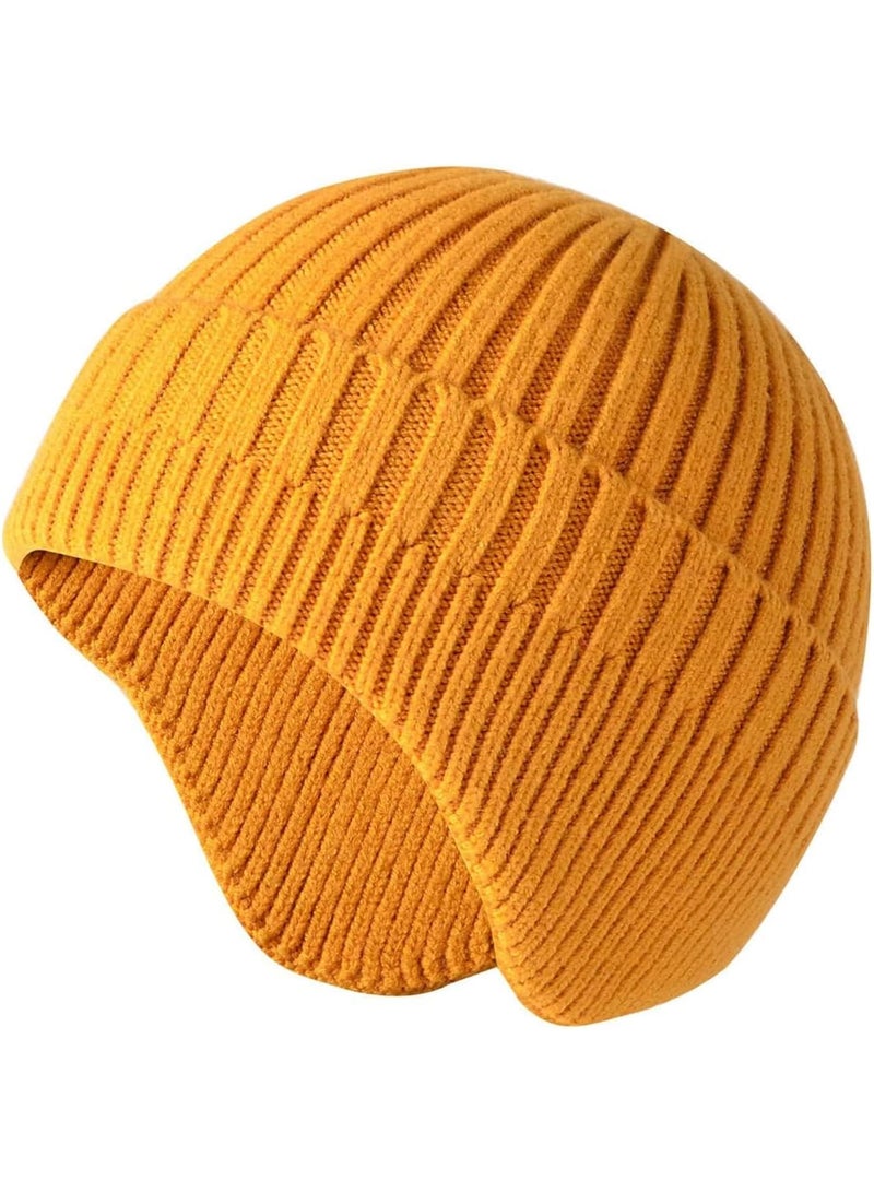 SOLARAE قبعة شتوية للنساء والرجال، 2 قطعة قبعات شتوية للرجال والنساء، مصنوعة من الصوف السميك مع بطانة دافئة، قبعة دافئة وعصرية للتزلج، 2 لون - Image 3