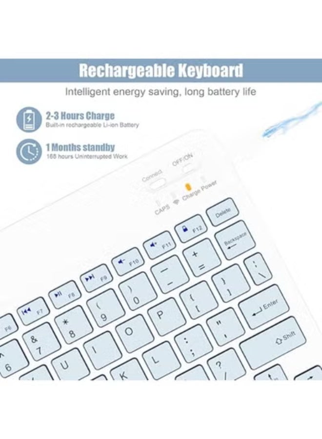 Bluetooth Keyboard for iPad & Tablets – Lightweight & Portable – Ideal for Travel, Study, and Office Work - Image 5