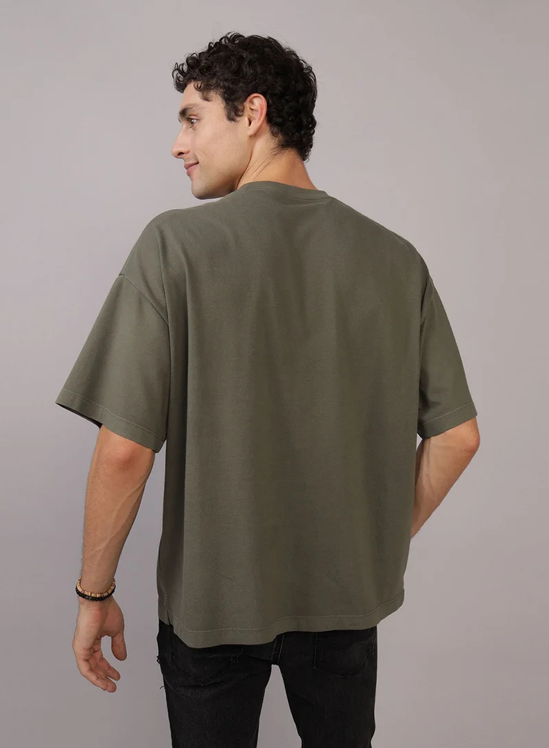 American Eagle Oversized Pocket Crew Neck T-Shirt