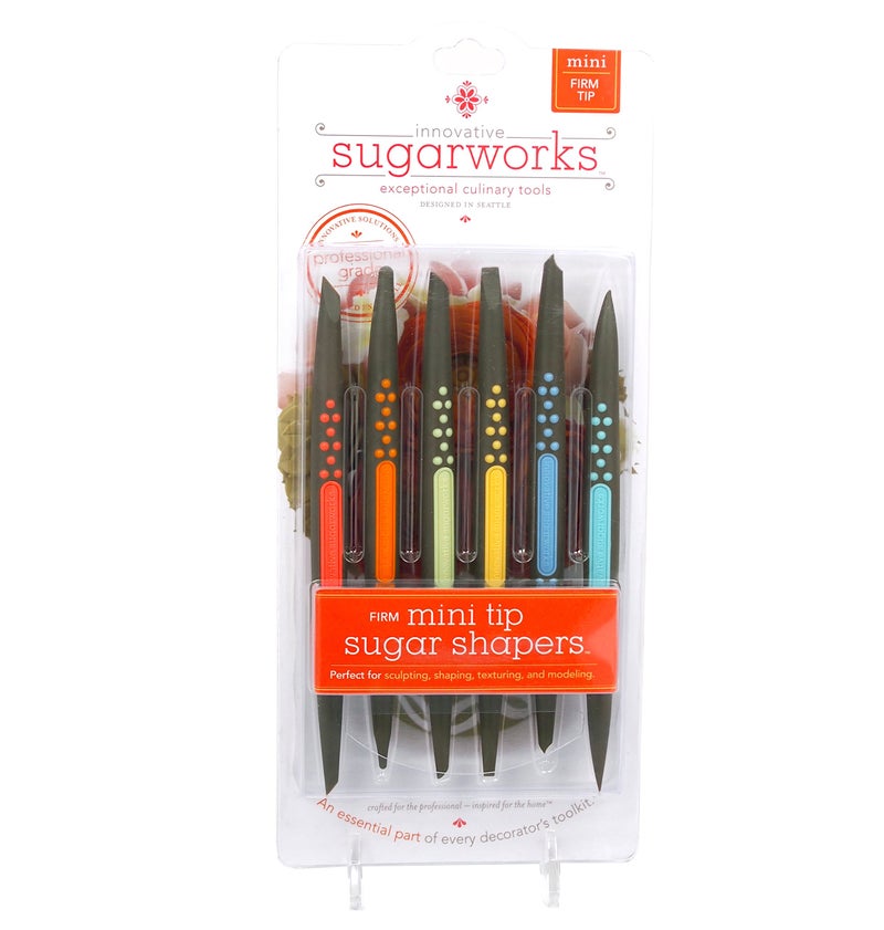 Innovative Sugarworks Sugar Shapers Fondant Cake Decorating Unique Tools for Sugarcraft Gum Paste Modeling Chocolate Pack of 6 Firm Tip Mini