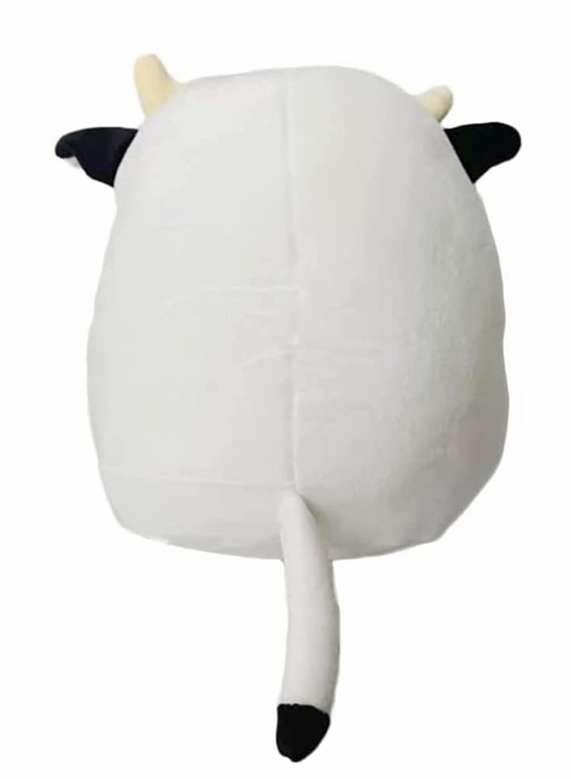 KASTWAVE Pillow Black Cow Plush Pillow, Cow Stuffed Animals, Pillows Cow Plushie Kawaii Cow Plush Stuffed Cow Pillow (30cm) - Image 2
