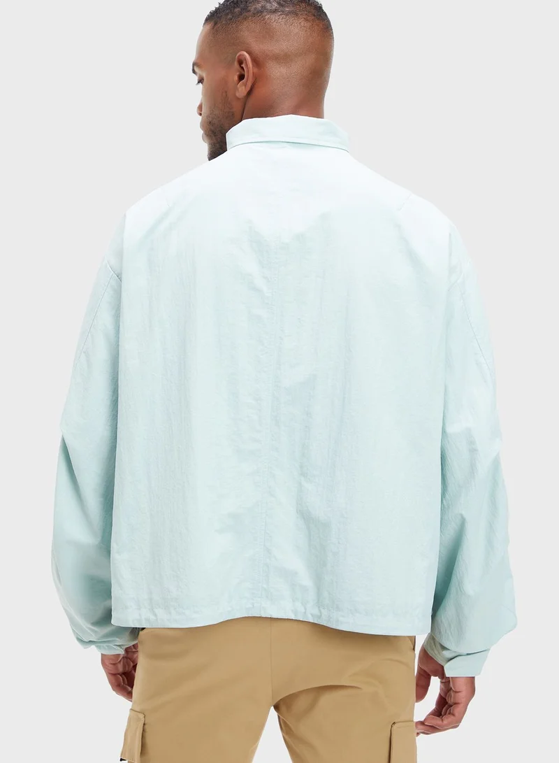 CALVIN KLEIN Matt Crinkle Modern Blouson Jacket