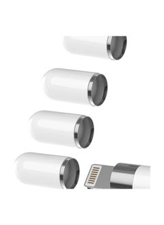 Apple Pencil Cap,Pencil Tips for Apple Pencil,Replacement Tips for 1st/2nd Generation Pencil USB C, iPad Pencil Tips Fine Point Precise Control Pen Nibs for iPad Pro/Air/Mini Pencil(4 Pack)