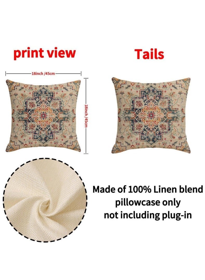 Cushion Covers Set of 4, Throw Pillow Cover, Abstract Modern Decorative Couch Pillow Case 45cm x 45cm, For Living Room Sofa Car Couch Bed Pillowcases 18x18 inches（Double sided pattern） - Image 4