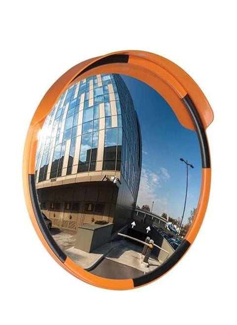 Berry Convex Safety Round Mirror 60CM Diameter | High-Definition Wide Angle Convex Security Mirror with Frame | Durable and Visible Traffic & Parking Safety Mirror