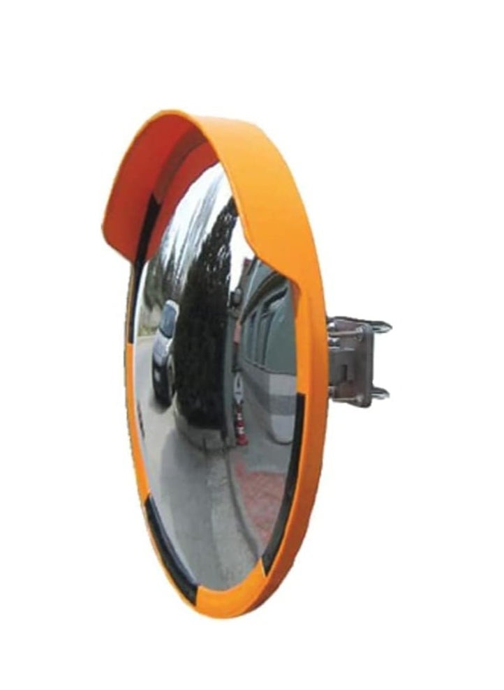 Berry Convex Safety Round Mirror 60CM Diameter | High-Definition Wide Angle Convex Security Mirror with Frame | Durable and Visible Traffic & Parking Safety Mirror