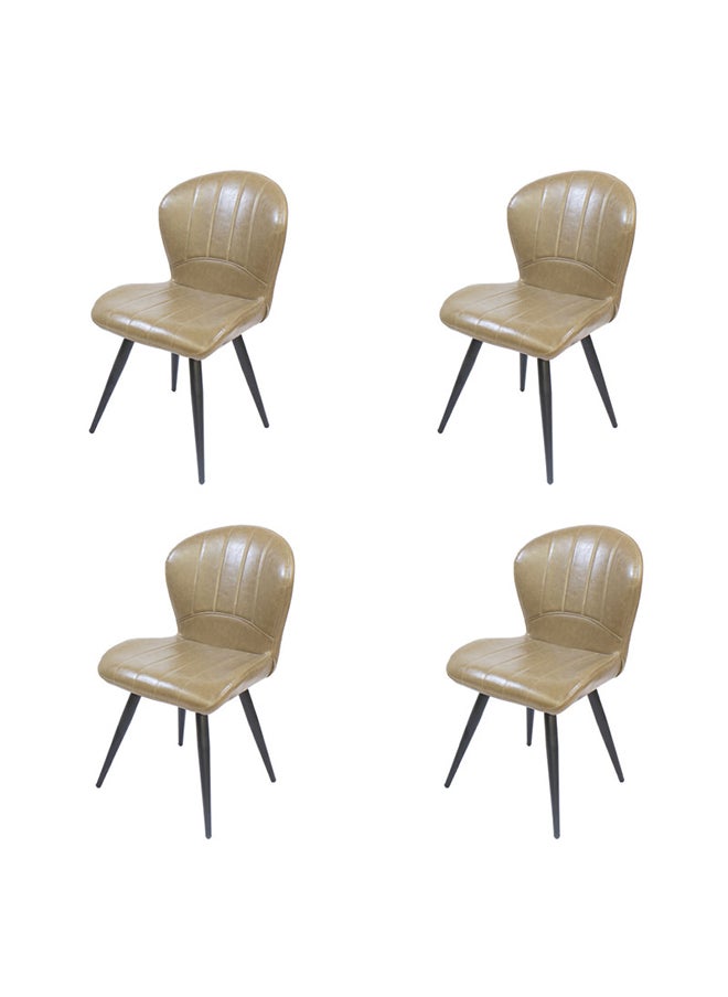 JILPHAR FURNITURE Jilphar Furniture Modern Black PU leather Dining Chair 1149B set of 4 pcs 