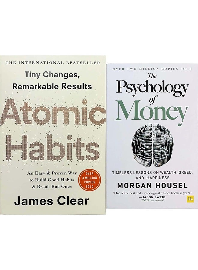 The Psychology of Money, Atomic Habits: 2 Books Collection Set  - Image 1