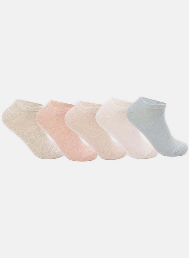 Carina Cotton Ankle Socks - 5 Pairs - Image 1