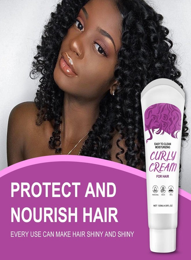 Grospe Curl Defining Cream,Moisture Natural Shine Curl Styling Cream,Anti-Frizz Bouncy Resilient Enhancer Styling Lotion,Non-Greasy Formula for All Curly Hair Types - Image 2