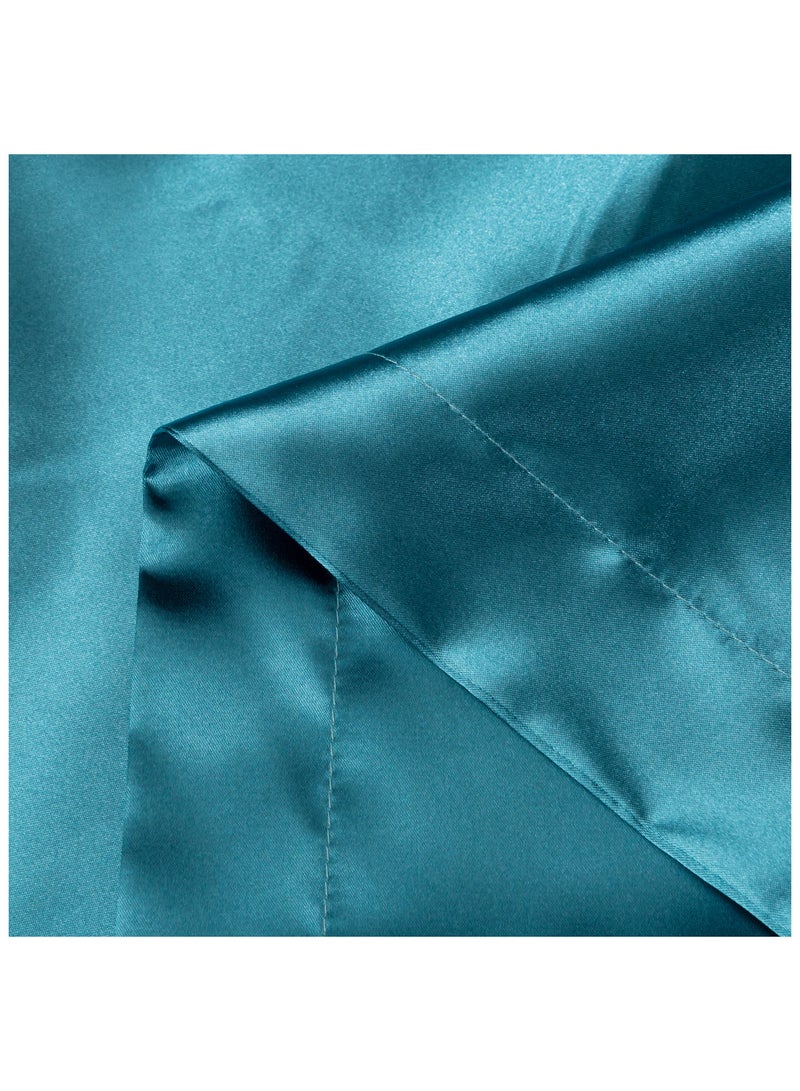 [2-Pack Silk Pillowcases] 2-Pack Luxurious Mulberry Silk Pillowcases, Satin Weave, Hypoallergenic | Polyester, Solid Color, Envelope Closure, Hand Wash Only, 120-140Gsm, Dark Green  - Image 3