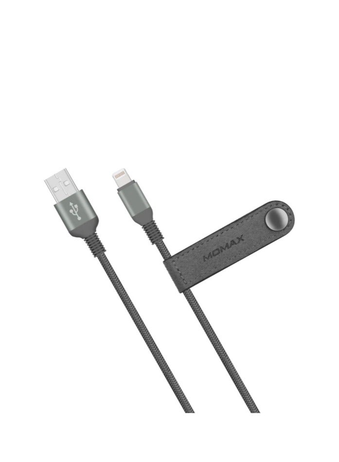 MOMAX Elite Link Lightning To USB CABLE 1.2M DL11D - Black - Image 2