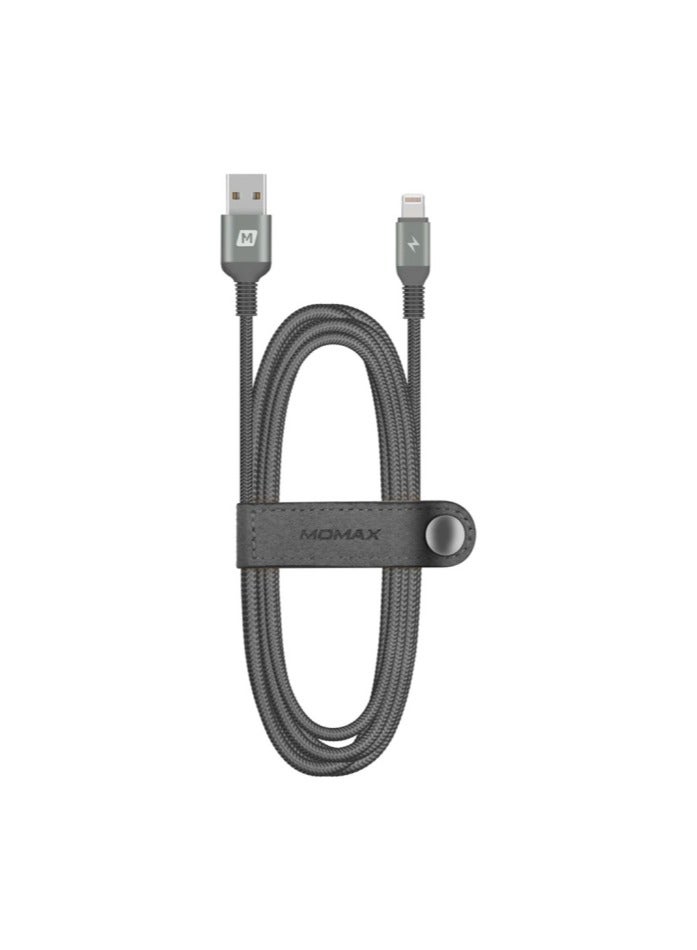 MOMAX Elite Link Lightning To USB CABLE 1.2M DL11D - Black - Image 3