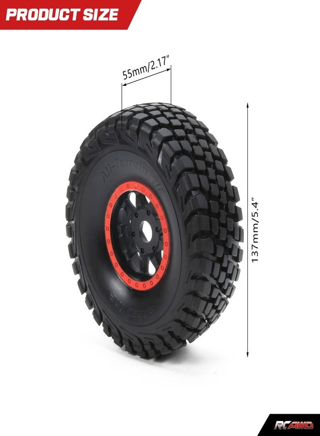 RCAWD عجلات وإطارات RCAWD RC لقطع غيار ARRMA Mojave 6S بمقياس 1/7 وUDR Unlimited Desert Racer بمقياس 1/7، ترقيات 85086-4، عجلات وإطارات نايلون ملصقة #8474X أزرق - Image 3