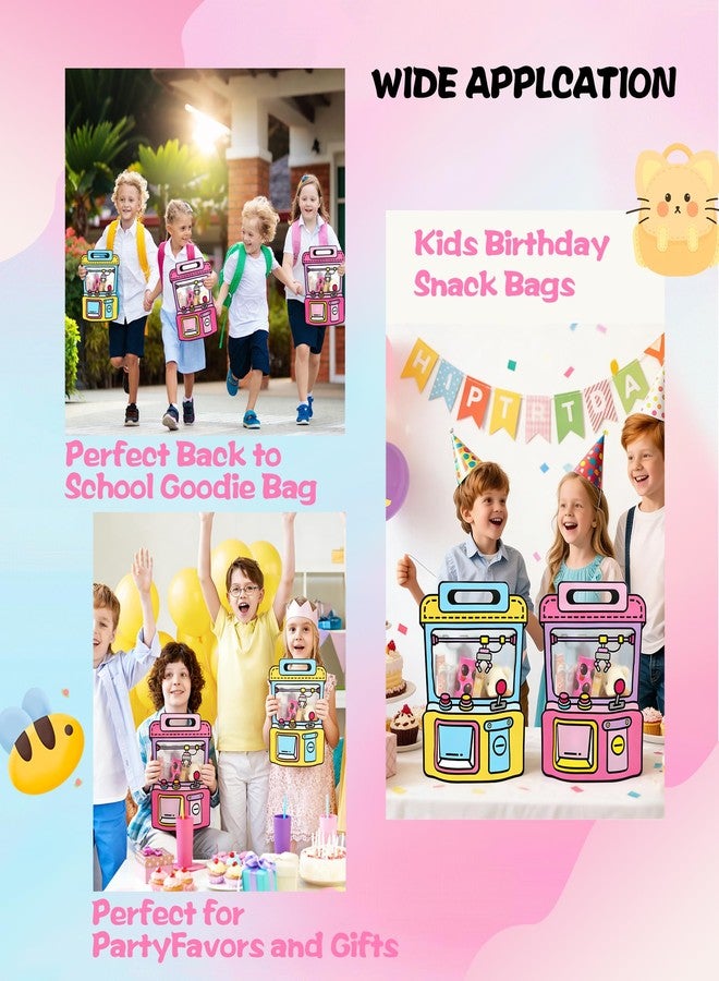 Muitcdo 30 PCS X-Large Bulk Gift Bags for Kids with Handle,Children Goodie Bags with Stand-up Bottom, Grip Seal Party Favor Bag, Cute Students Back to School Treat Snack Candy Bags for Birthday, Classroom - Image 3