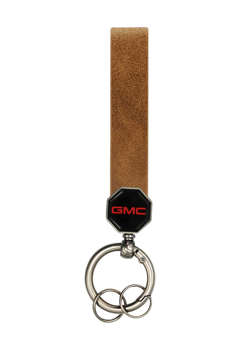 جي ام سي سلسلة مفاتيح GMC جلدية فاخرة - متينة وأنيقة ومتعددة الاستخدامات - Image 1