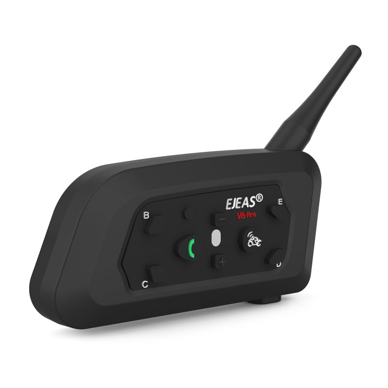 Motorcycle Helmet Intercom 2 Pcs Full Duplex 1200M Range - 6-Rider Easy Pairing Helmet Bluetooth Headset for Motorcycle Riders - Image 4
