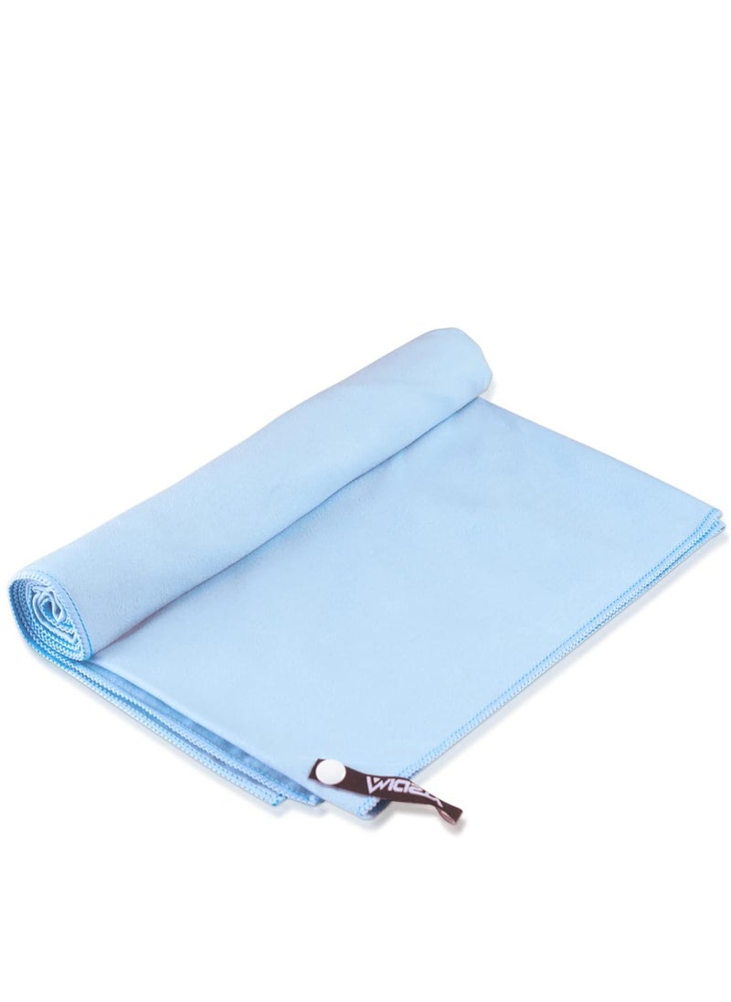 Loxira Microfiber Towel, Beach Towel, Fast Drying, Lightweight, Soft, Compact, Quick Dry Fitness Hiking Yoga Camping Travel Towel (Blue, L 30x50 in)  - Image 2