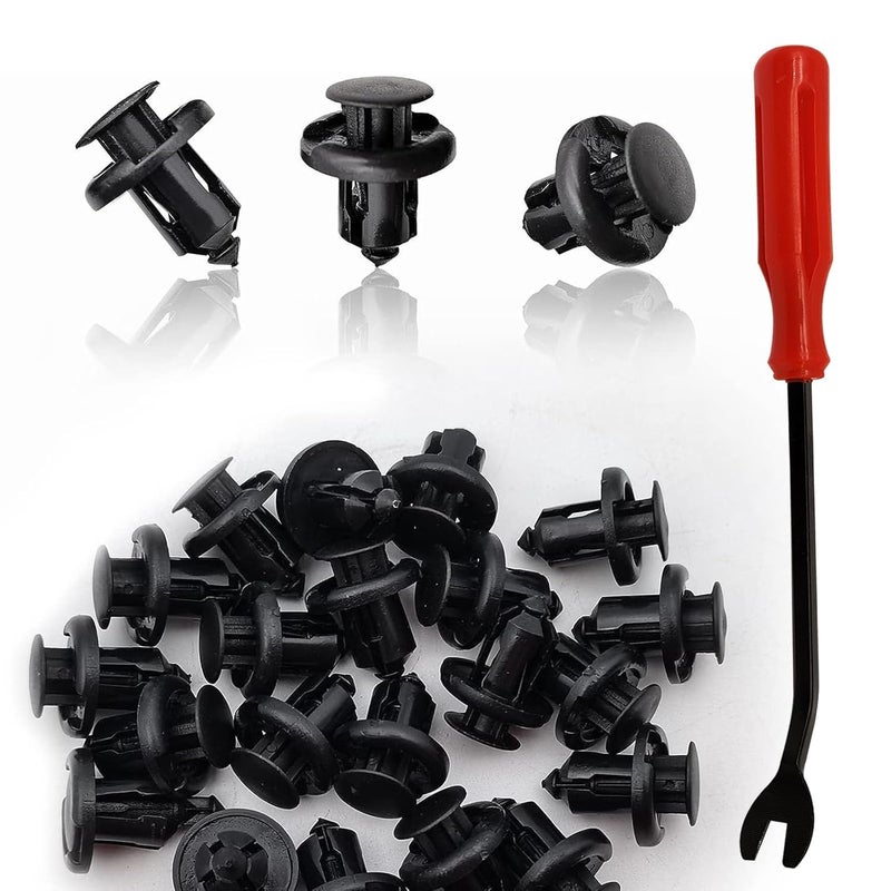 TOPCNOEM 100PCS Bumper Fender Clips, 10mm Fender Liner Clip Compatible with Honda CR-V Accord Civic Acura, 1PCS Fastener Remover 91503-SZ3-003 - Image 1