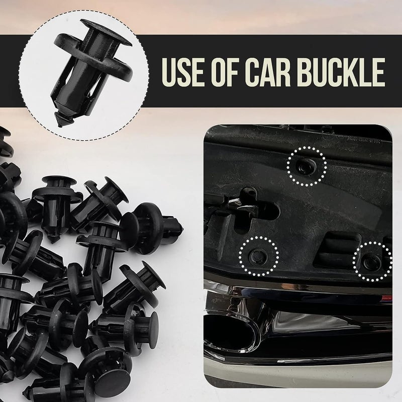 TOPCNOEM 100PCS Bumper Fender Clips, 10mm Fender Liner Clip Compatible with Honda CR-V Accord Civic Acura, 1PCS Fastener Remover 91503-SZ3-003 - Image 4