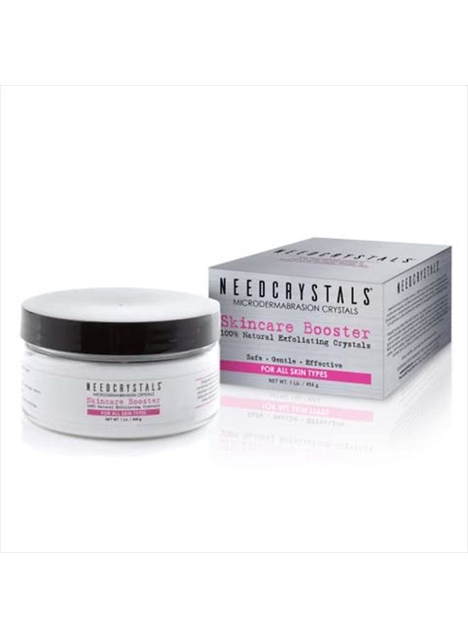 NeedCrystals بلورات الميكرو ديرمابراشن، مقشر وجه DIY. مقشر طبيعي للوجه للبشرة الباهتة أو الجافة يحسن الندوب، الرؤوس السوداء، حجم المسام، التجاعيد، العيوب وملمس البشرة. 1 رطل - Image 1