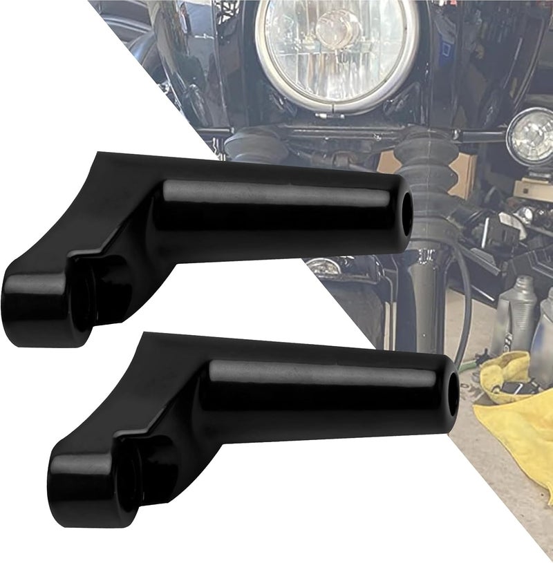 HDBUBALUS Black Front Turn Signal Mounts Relocation Kit - Image 1