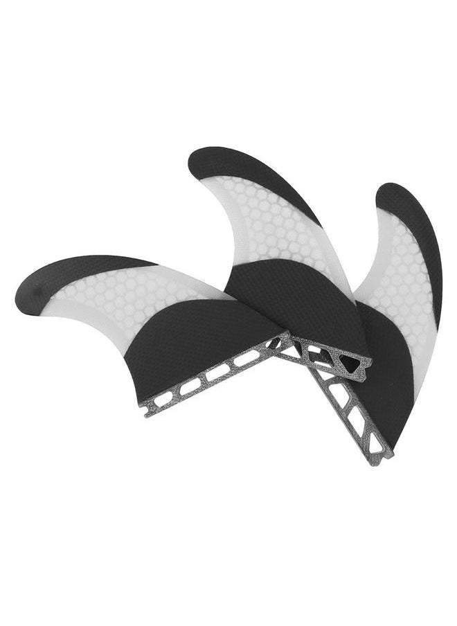 Thoraya Glass Fibre Skeg Tracking Fin Integral Fins Future G5 for Kayaks Canoes Rowing Boats White  - Image 3