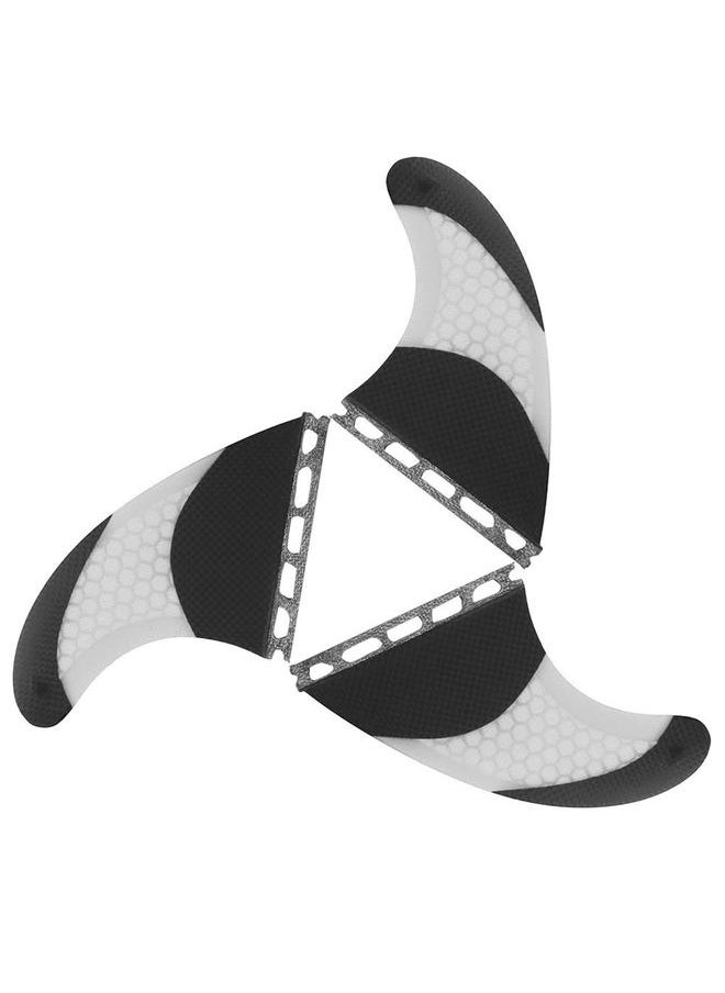 Thoraya Glass Fibre Skeg Tracking Fin Integral Fins Future G5 for Kayaks Canoes Rowing Boats White  - Image 4