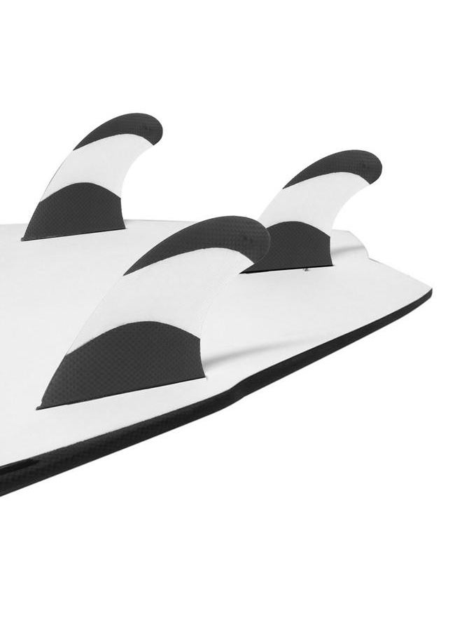Thoraya Glass Fibre Skeg Tracking Fin Integral Fins Future G5 for Kayaks Canoes Rowing Boats White  - Image 5