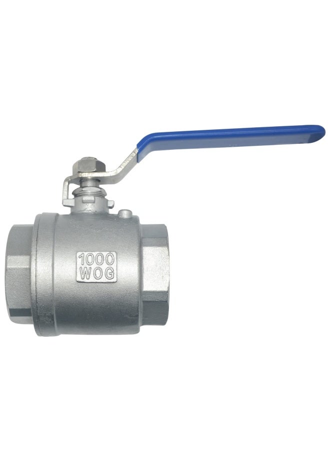 DAN SPEED 2 NPT Female 316 Stainless Steel Full Port Ball Valve Vinyl Handle WOG1000 - Image 3