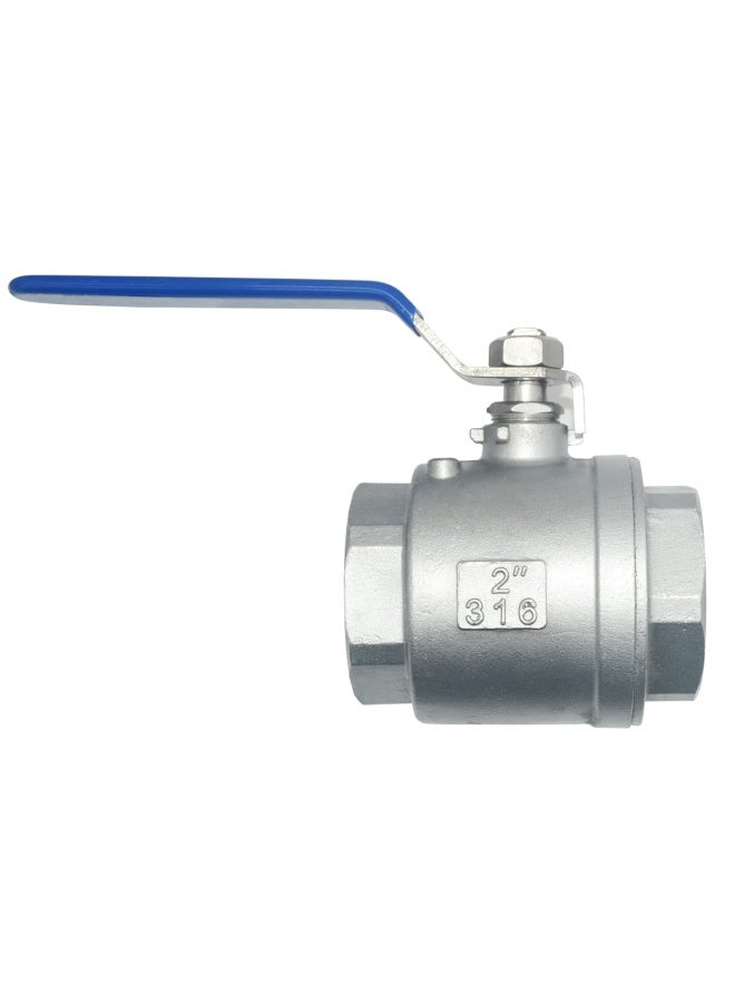 DAN SPEED 2 NPT Female 316 Stainless Steel Full Port Ball Valve Vinyl Handle WOG1000 - Image 4