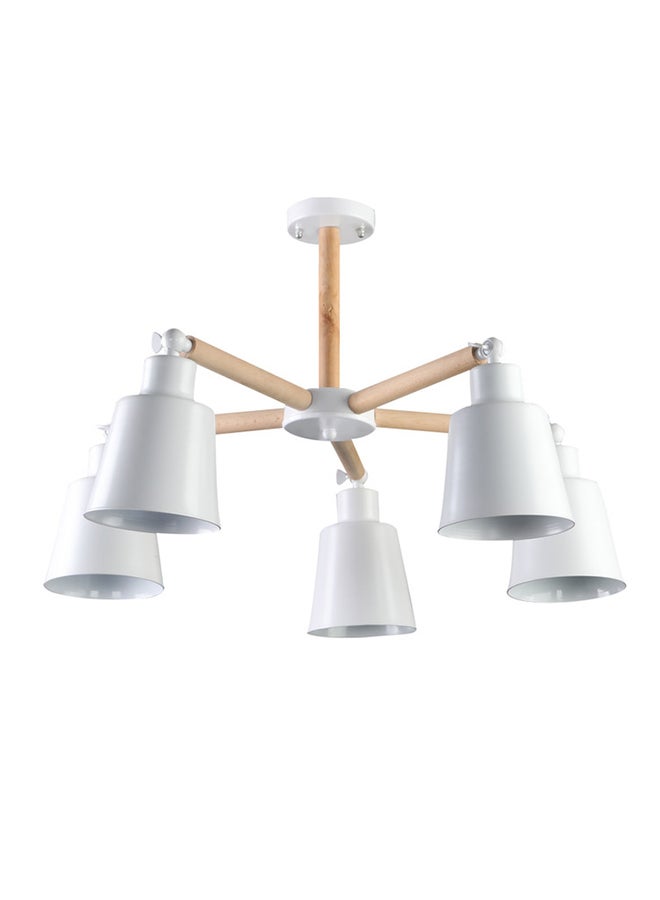 El Rawda Lighting Miara Ceiling Lamp | modern decorative LED E27 pendant light ceiling lamp hanging | suitable for any room | Color: White | Size: 42x64 cm