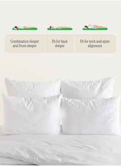 Good Sleep Premium Pillow Set (2-Pack, 75x50 cm) – Adaptive Support for Neck & Spine, Ultra-Soft & Breathable, Ergonomic Design for All Sleepers, Plush & Cloud-Like Comfort, Pressure-Relieving, Hypoallergenic & Perfect for Restful Sleep  - Image 3