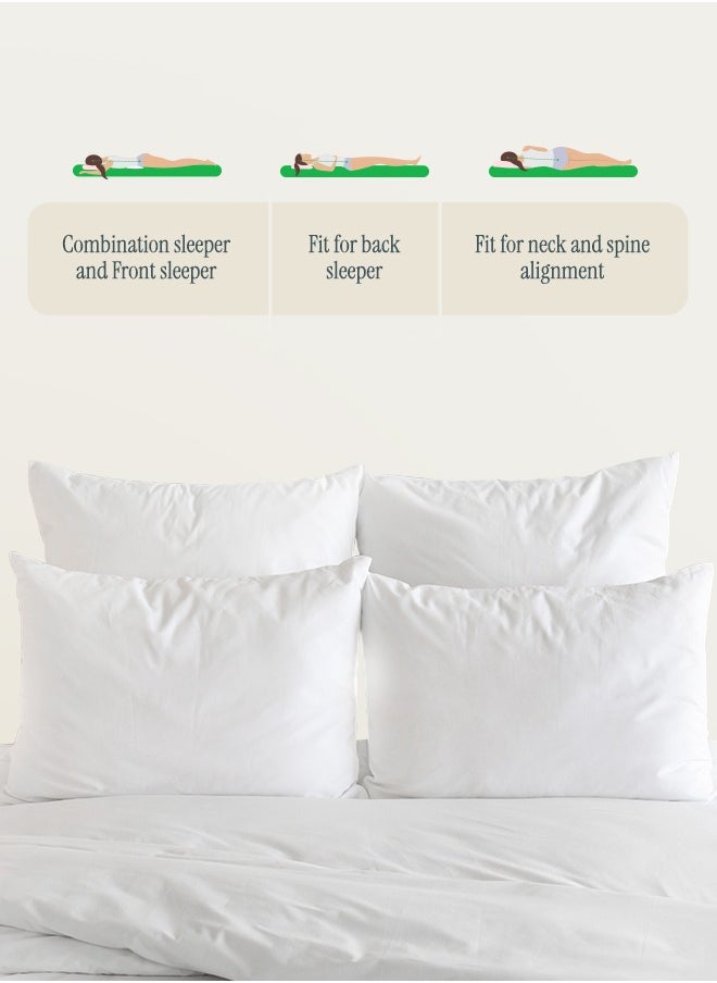 Good Sleep - Premium Pillow Set (2-Pack, 75x50 cm) – Adaptive Support for Neck & Spine, Ultra-Soft & Breathable, Ergonomic Design for All Sleepers, Plush & Cloud-Like Comfort, Pressure-Relieving, Hypoallergenic & Perfect for Restful Sleep - Image 1