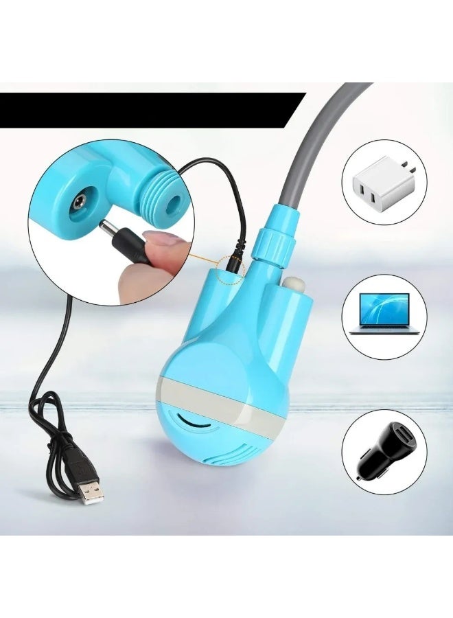 Portable Outdoor Shower & Travel Bidet Kit - 4800mAh Rechargeable Battery, IPX7 Waterproof, 2 Speed Flow, Includes Foldable Bucket - Image 5