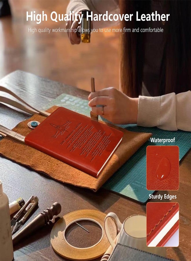 دفتر ملاحظات جلدي من جوهسبي، مقاس A5، بغلاف مقوى، مناسب للكتابة أثناء الخدمة، هدية للطيارين والمحاربين القدامى وخريجي أكاديمية القوات الجوية (دفتر القوات الجوية) - Image 5