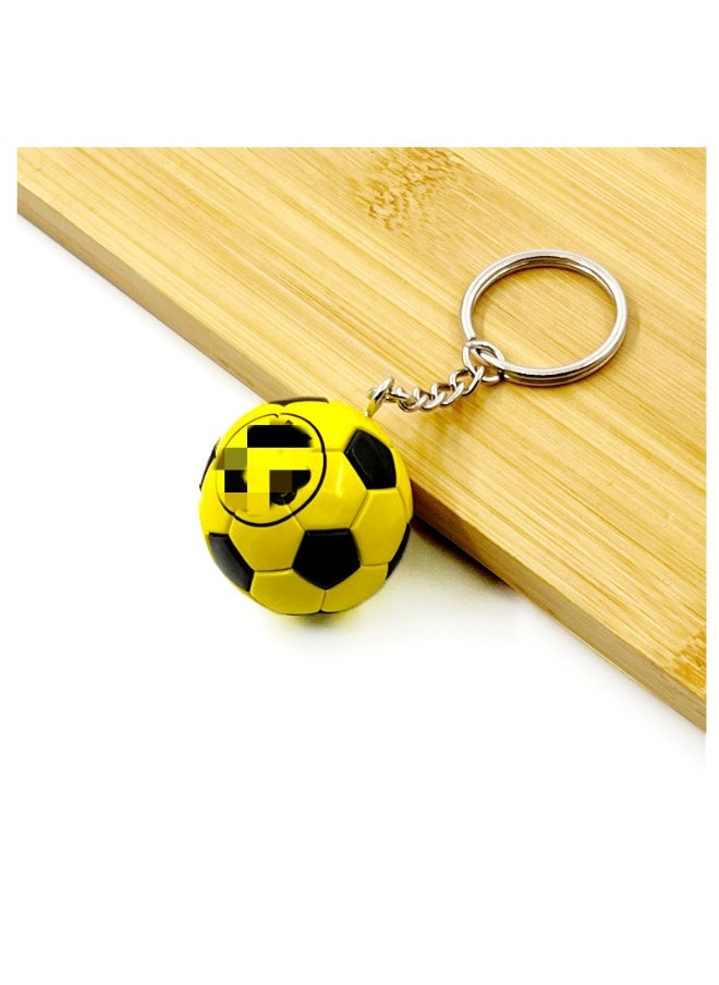 Generic AC Milan/Barcelona/Real Madrid Soccer Model Keychain Accessory Pendant Bag Chain Car Keychain Creative Gift for Unisex 