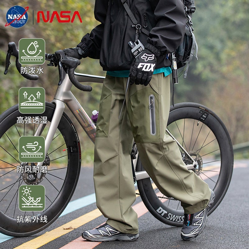 Nasa Outdoor Trendy Tooling Pants Men'S 2025 Windproof Wear-Resistant Couple'S Straight Casual Pants - Image 2
